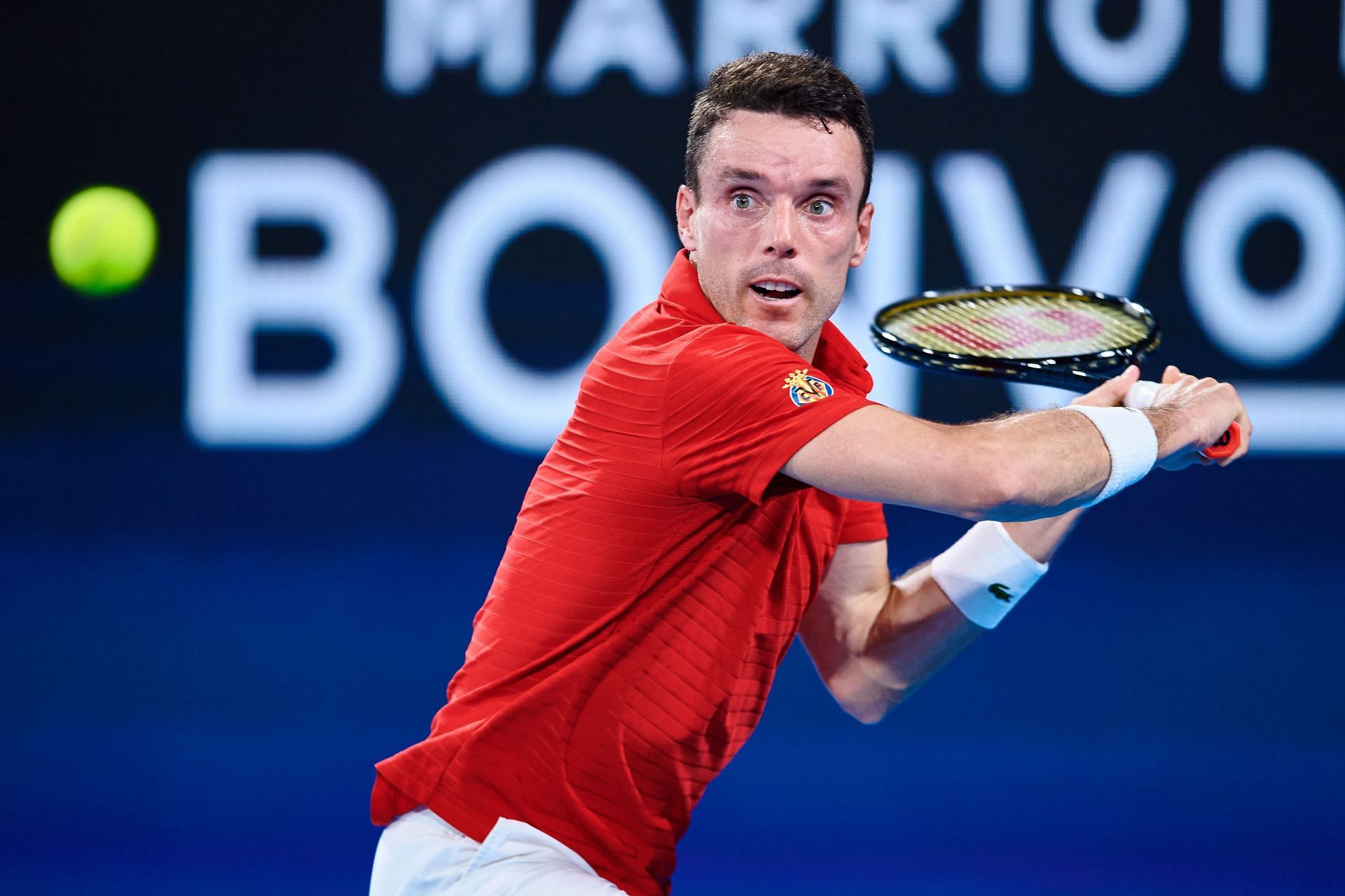 Bautista Agut at the 2022 ATP Cup.