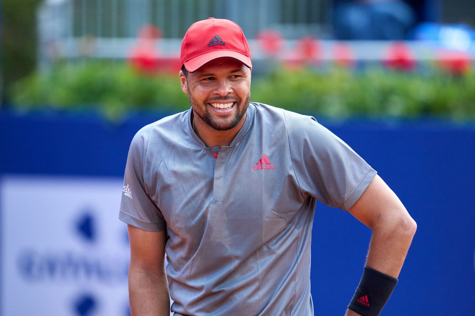 Jo-Wilfried Tsonga at the 2021 Barcelona Open