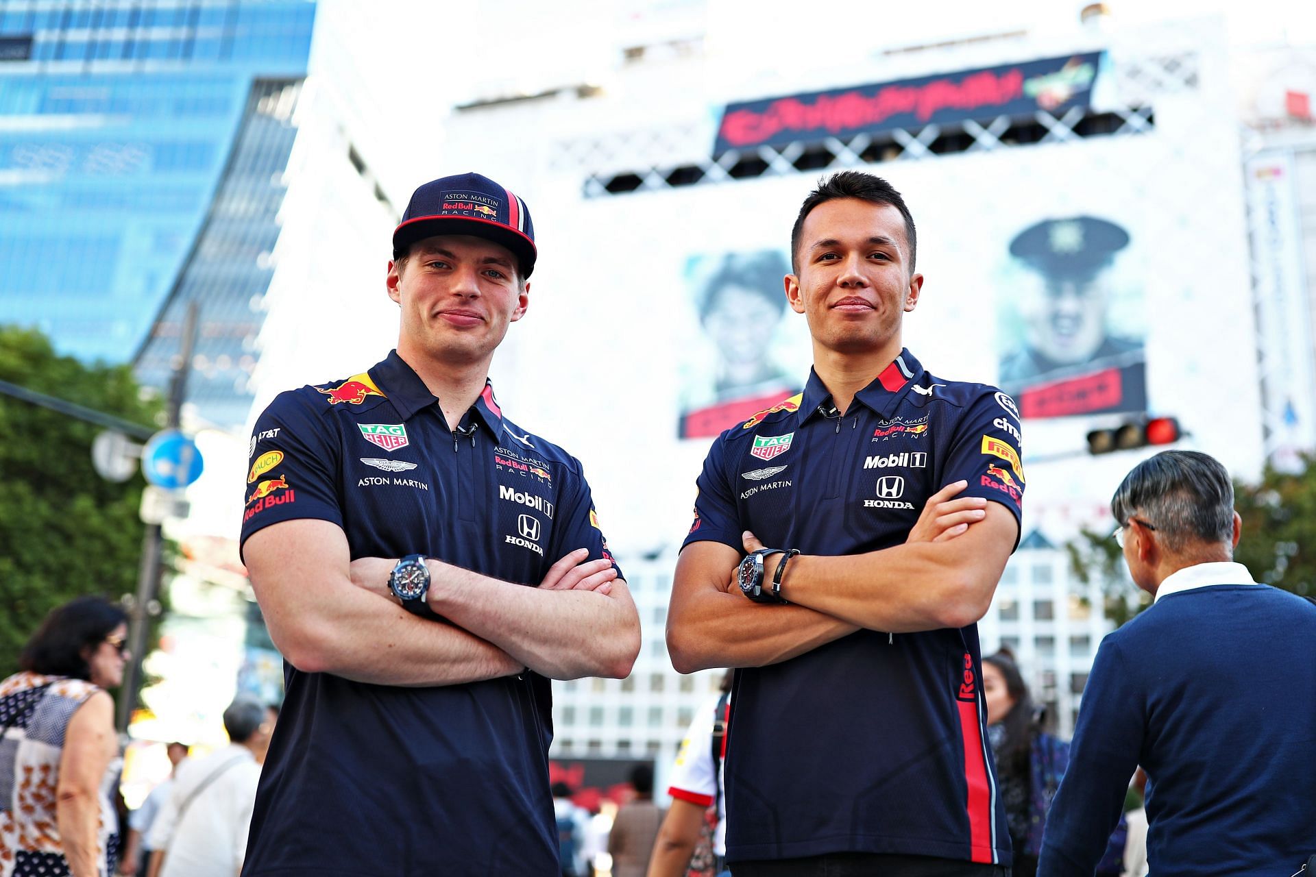 Alex Albon (right) partnered Max Verstappen (left) at Red Bull between 2019 and 2020