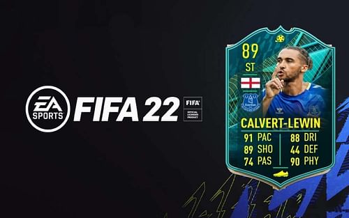 Dominic Calvert-Lewin Player Moments card in FUT 22 (Image via Sportskeeda)