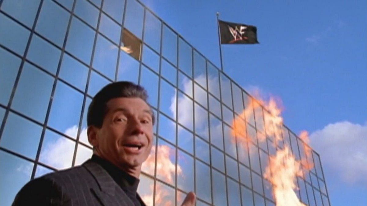Vince McMahon in the first WWF Super Bowl ad