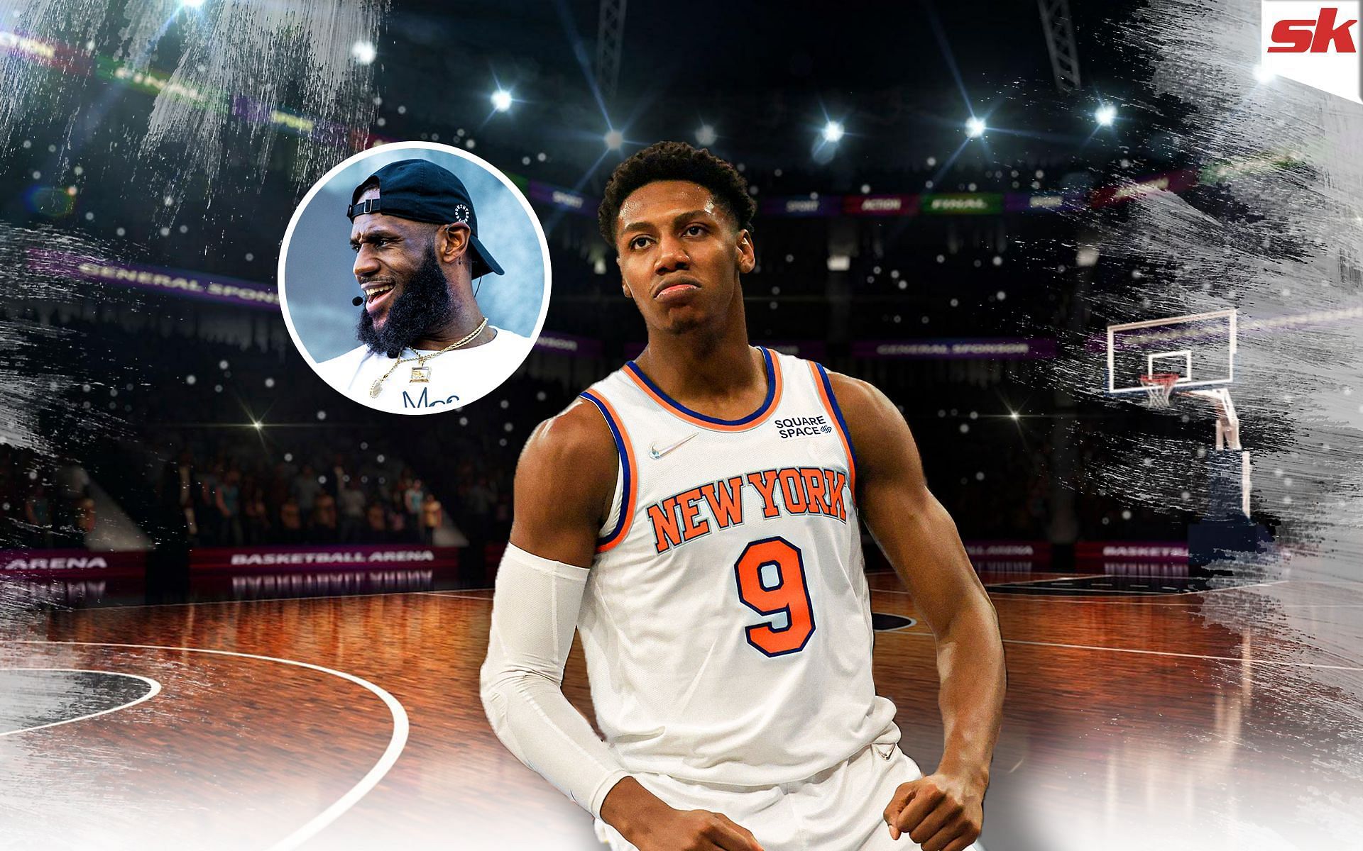 LeBron James shared a story about teaming up with RJ Barrett