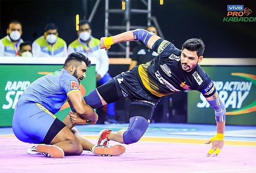 Rohit Kumar failed to perform well against Tamil Thalaivas (Image: Pro Kabaddi/Facebook)