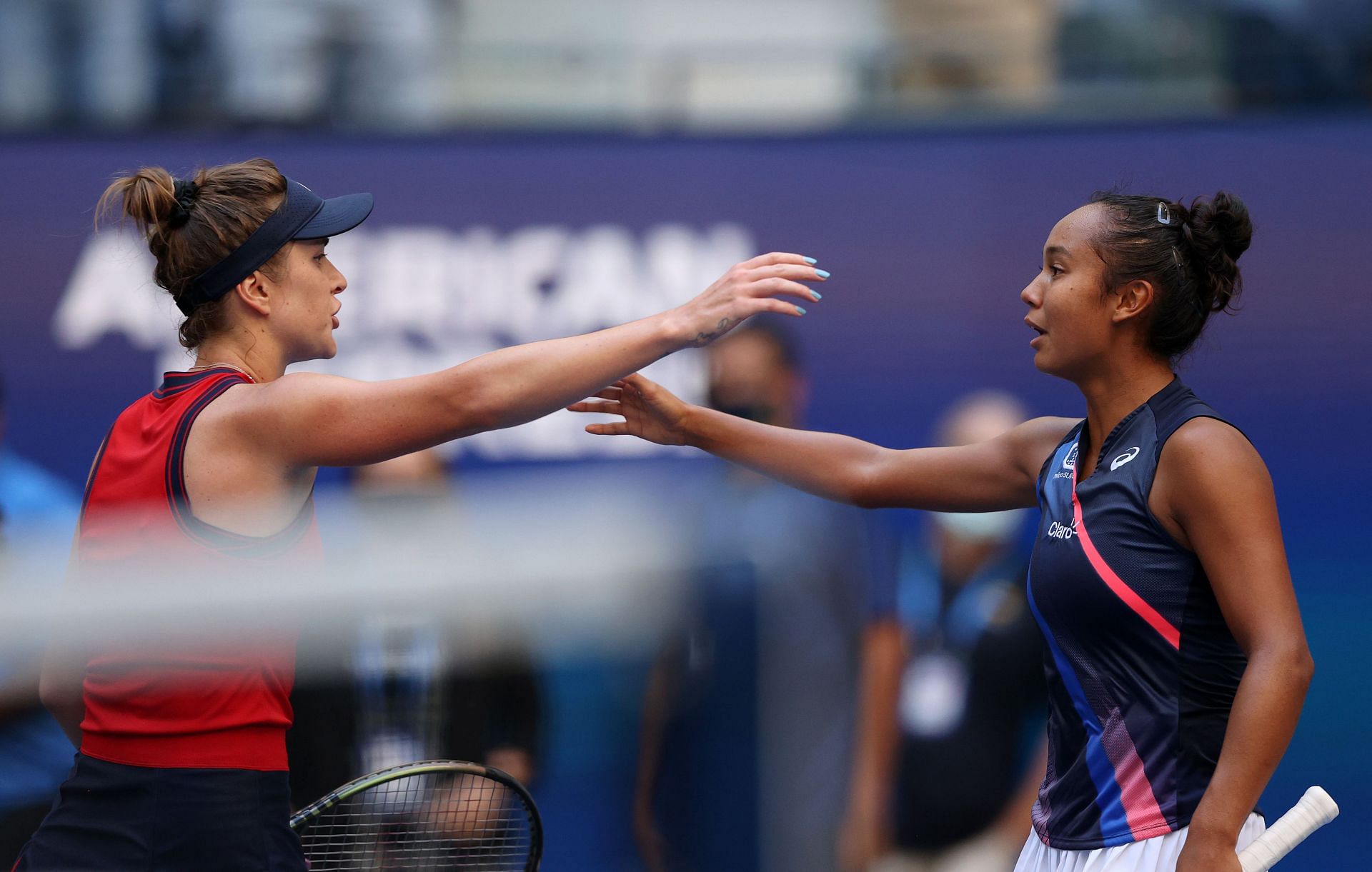 Elina Svitolina and Leylah Fernandez