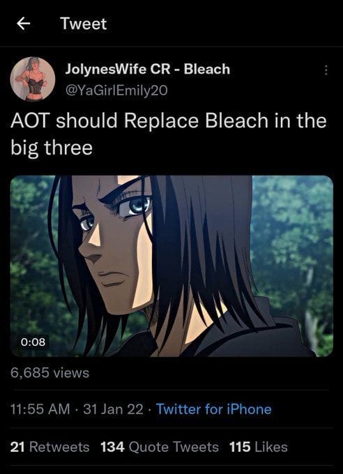 Does Anime S Big 3 Naruto Bleach And One Piece Need To Be Replaced