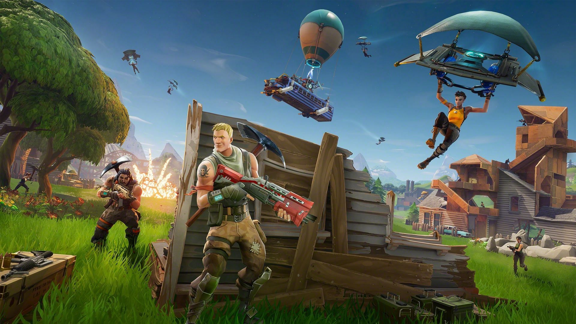 A promotional image showcasing several Default skins (Image via Epic Games)