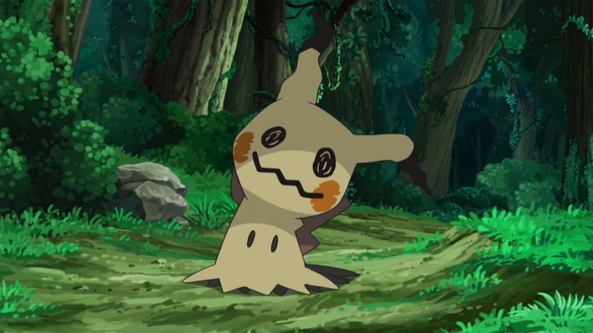 Jesse&#039;s Mimikyu in the Pokemon anime (Image via The Pokemon Company)