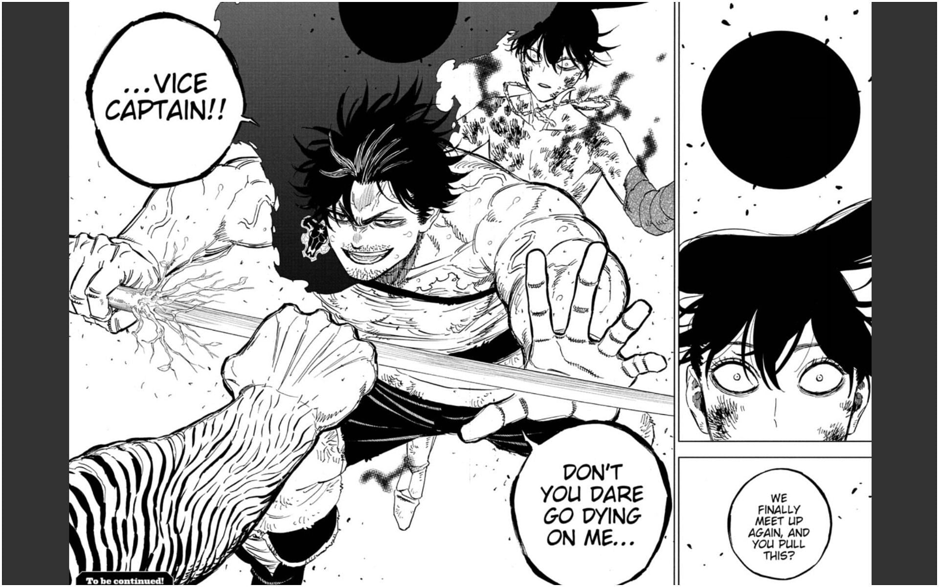 Twitter goes berserk as Yami and Nacht team up in the upcoming chapter of Black Clover (Image via Viz)