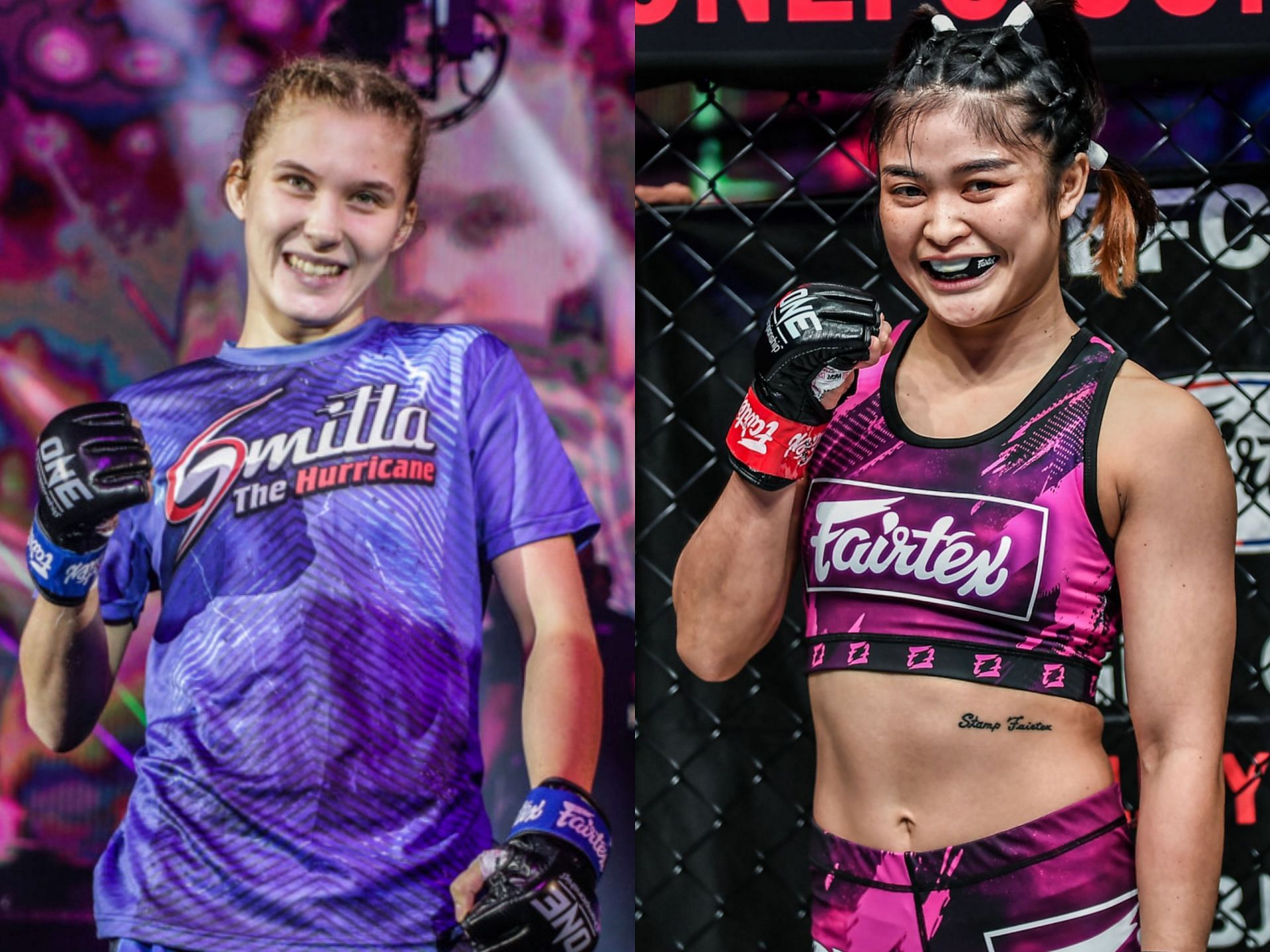 Enter caption Enter caption Smilla Sundell (left) and Stamp Fairtex (right). [Photo: ONE Championship]