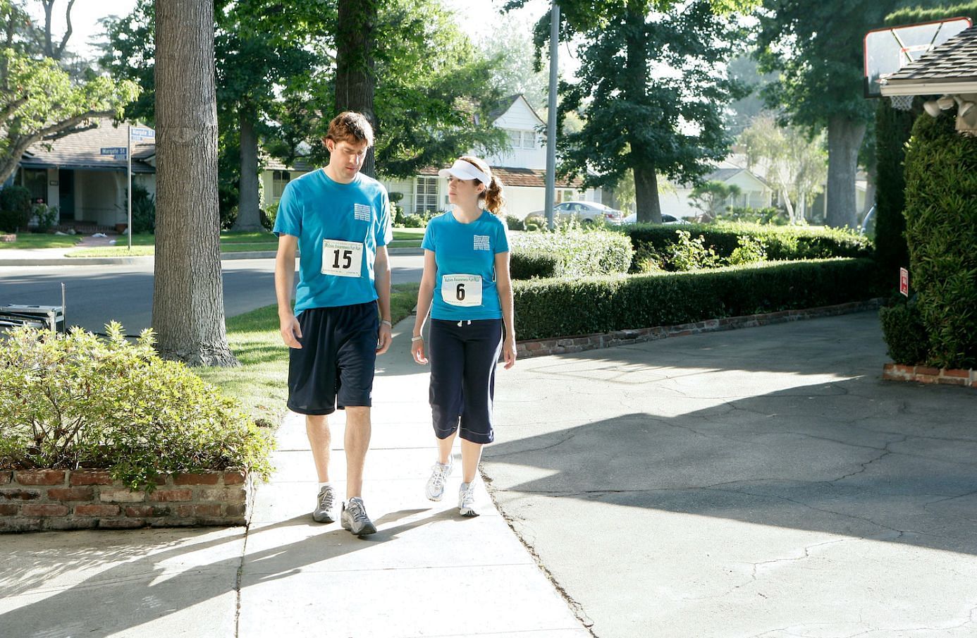 Jim and Pam in &quot;Fun Run&quot; (Image via NBC)