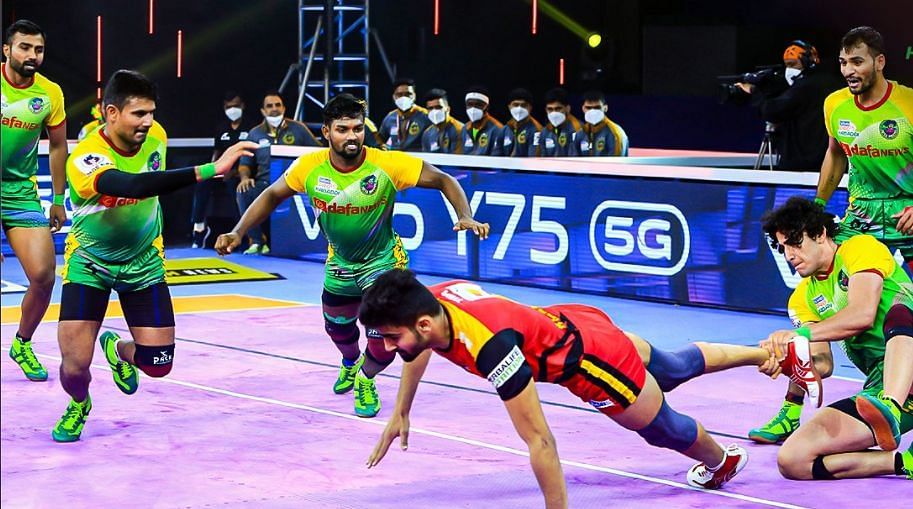 पटना पाइरेट्स ने लगातार तीन सीजन का ख़िताब जीता था (Photo - Pro Kabaddi League)