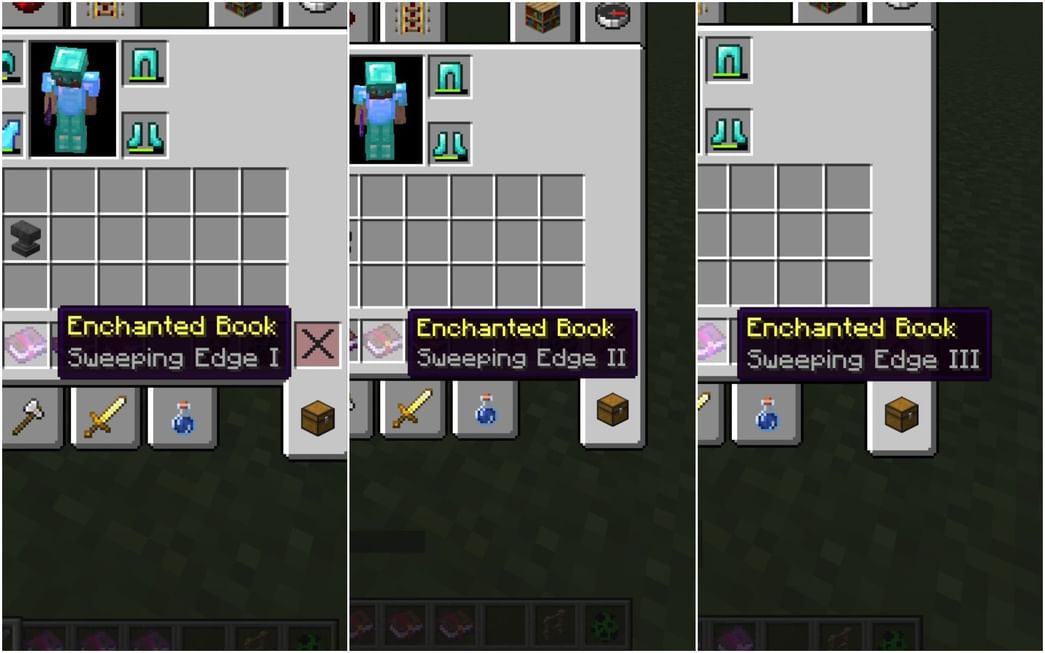 What does sweeping edge enchantment do in Minecraft?