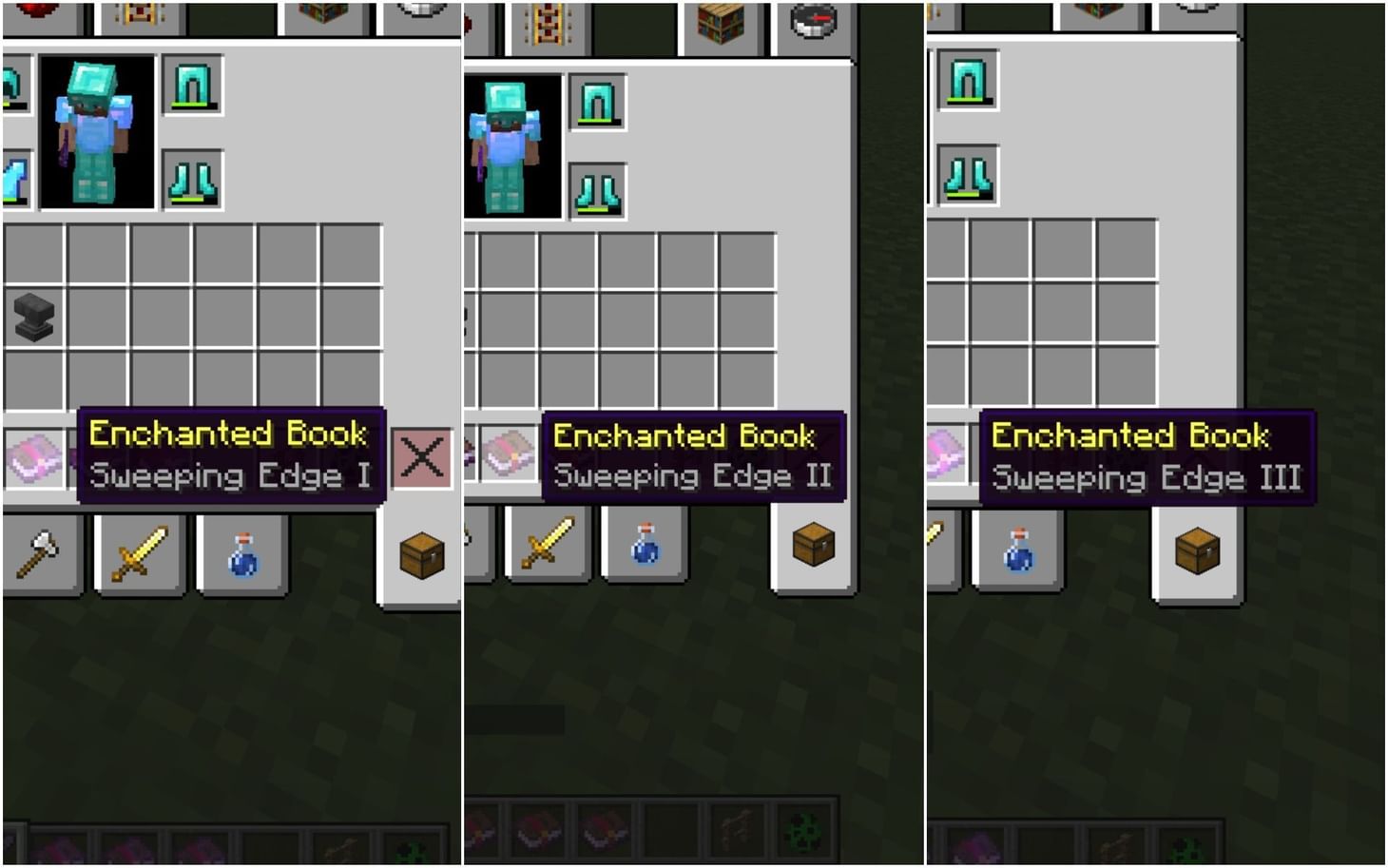 What does sweeping edge enchantment do in Minecraft?