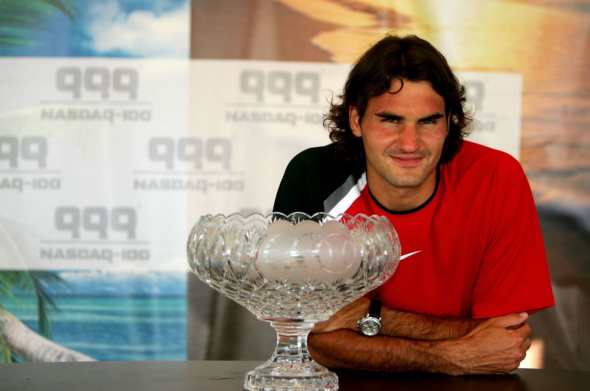 Roger Federer defeated Rafael Nadal for the first time in a final at the 2005 Miami Masters
