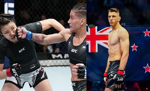 Dan Hooker (right) has given his take on Priscila Cachoeira vs. Ji Yeon Kim