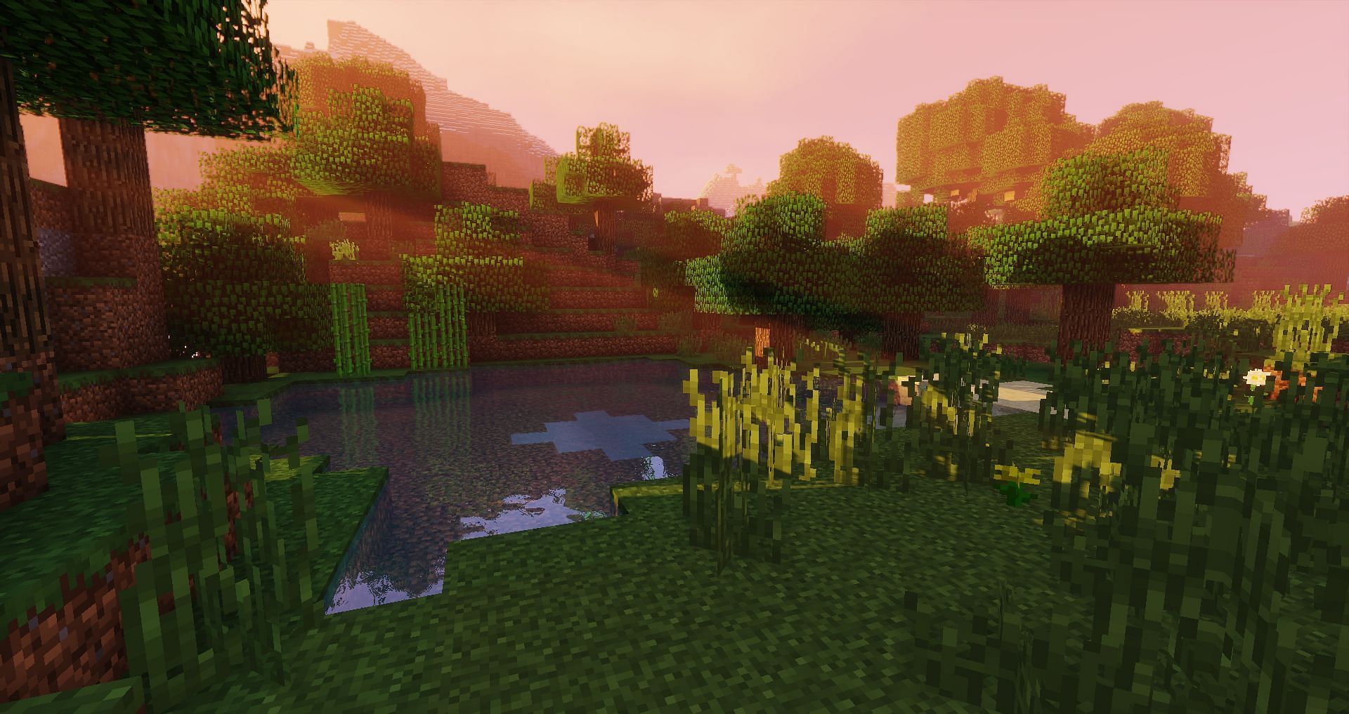 Shaders completely change how the game looks  (Image Via Mojang)