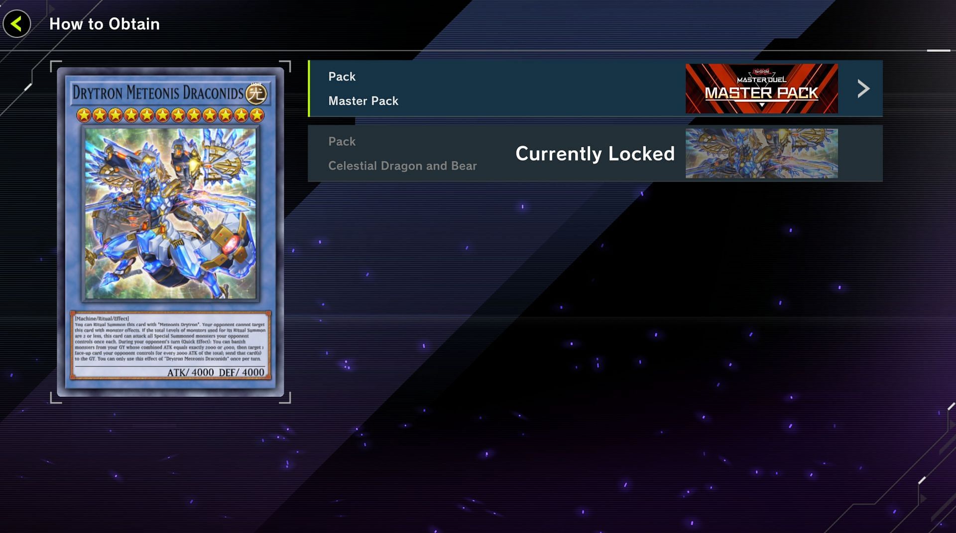 One of the packs needed to get cards for this deck is Celestial Dragon and Bear (Image via Konami)