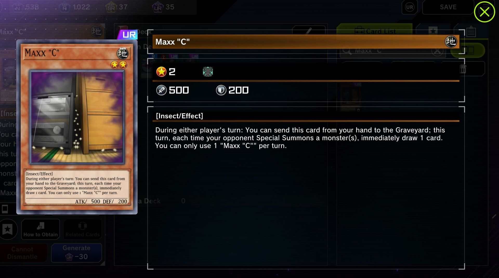 Maxx &quot;C&quot; doesn&#039;t necessarily stop Drytron, but it can grant the player access to cards that can (Image via Konami)