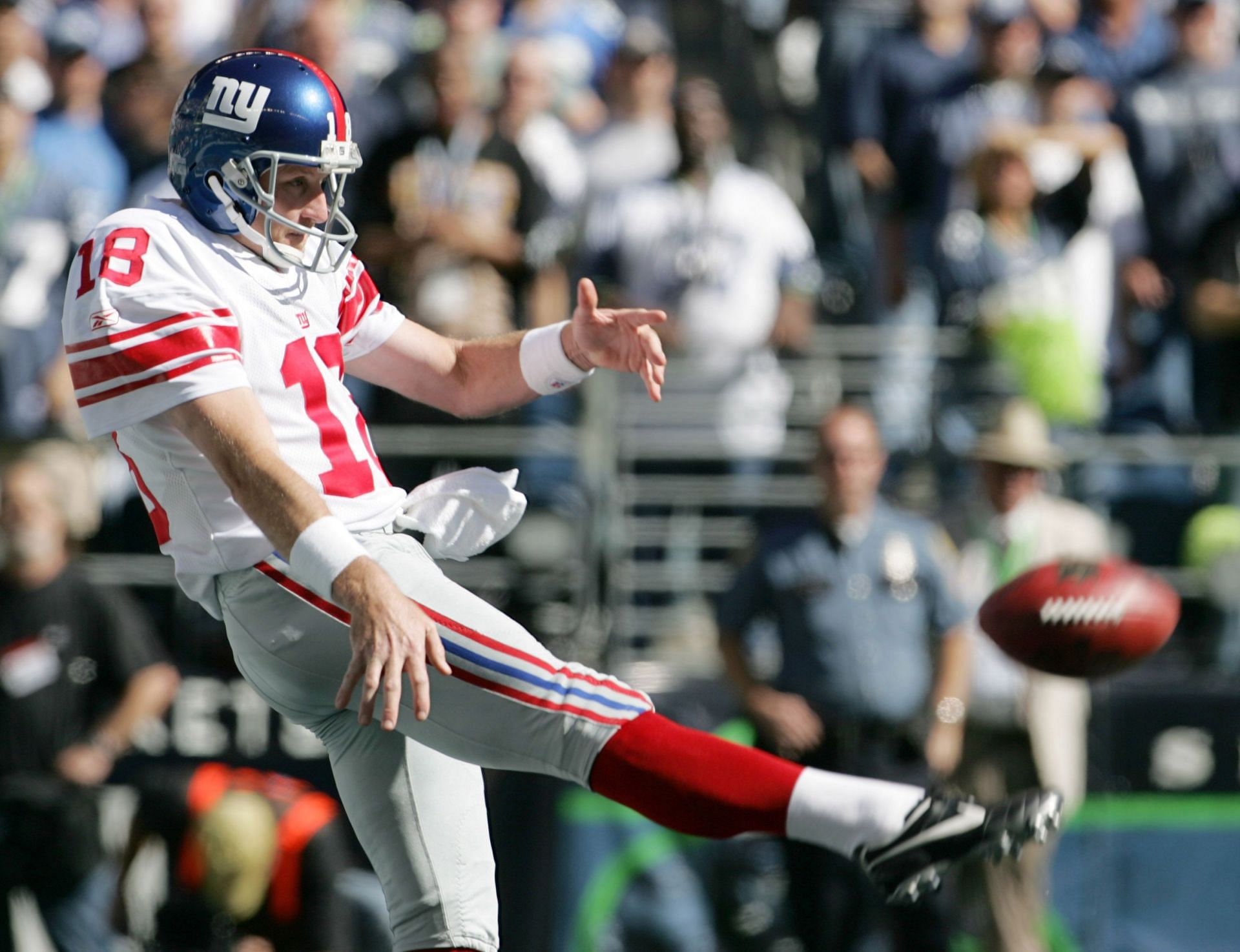 Feagles, seen in 2006, spent the last seven seasons of his career with the New York Giants (Photo: Getty)
