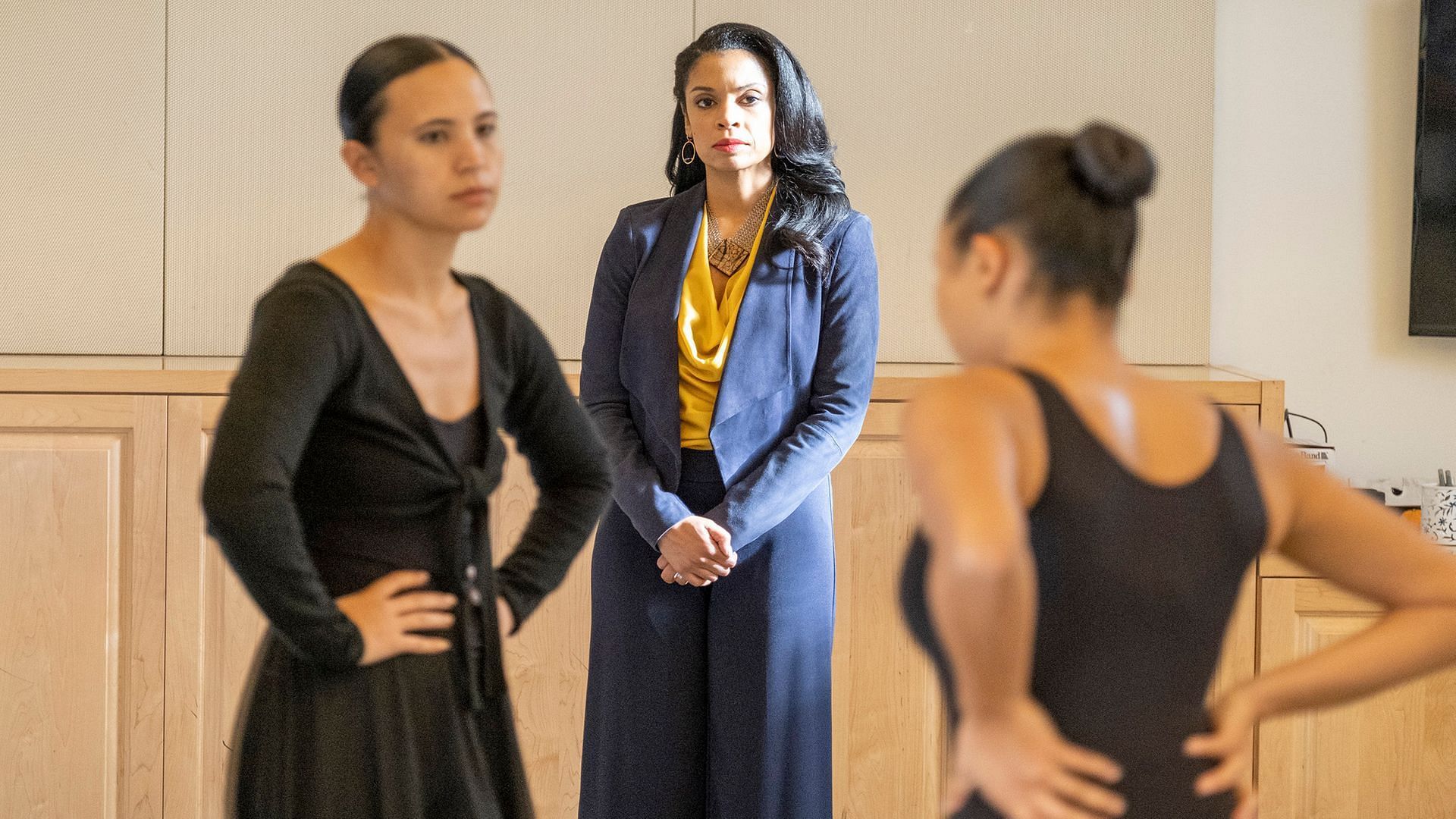 Still from NBC&#039;s This Is Us Season 6 Episode 6- Beth at her Dance Academy (Image via NBC)