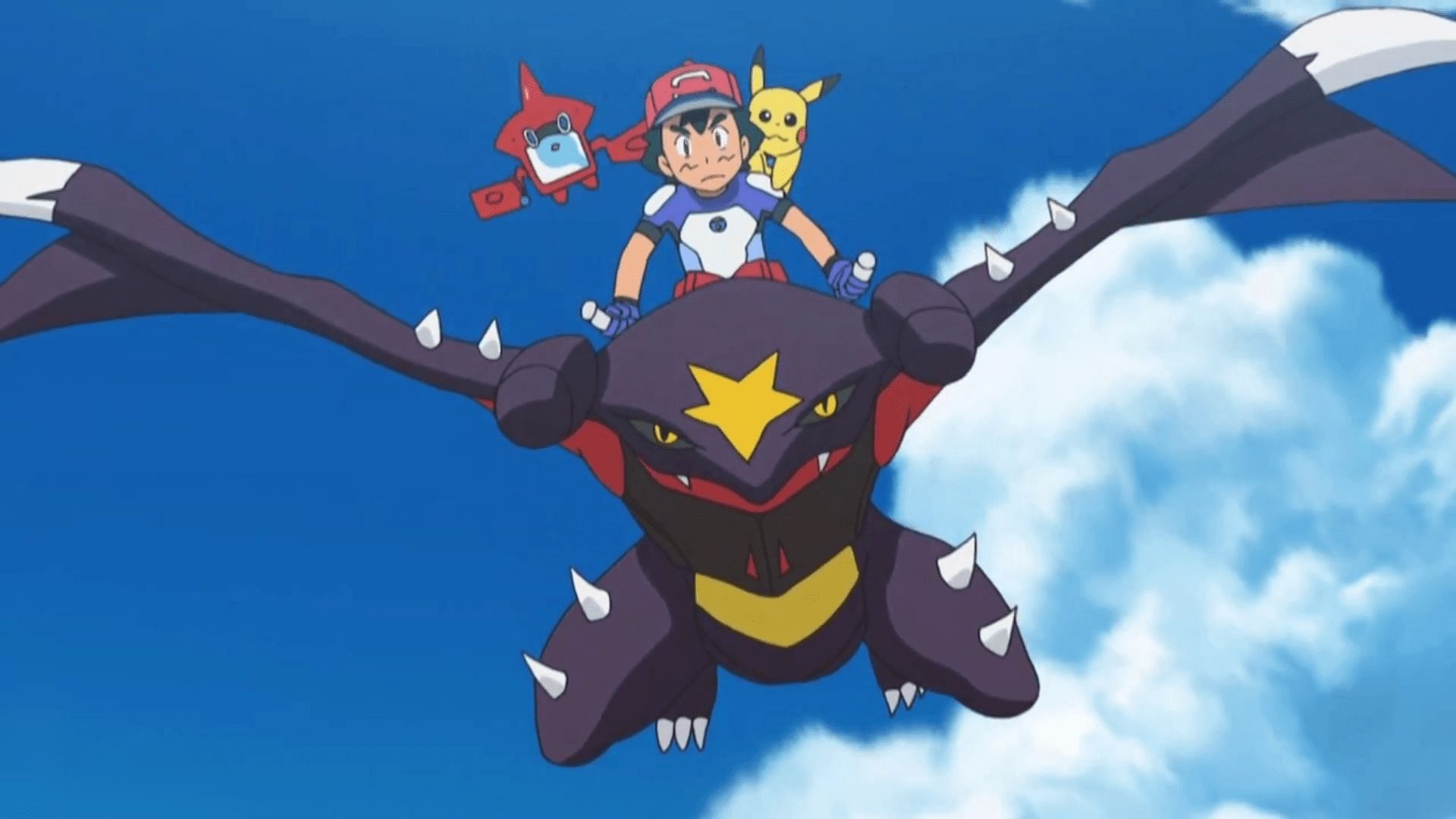 Garchomp as it appears in the anime (Image via The Pokemon Company)