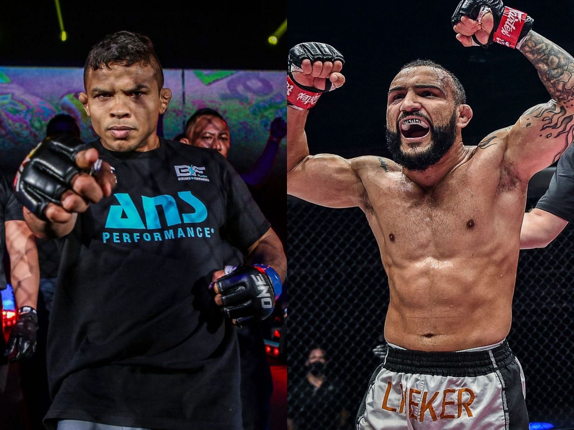 Bibiano Fernandes (left) and John Lineker (right). [Photo: ONE Championship]