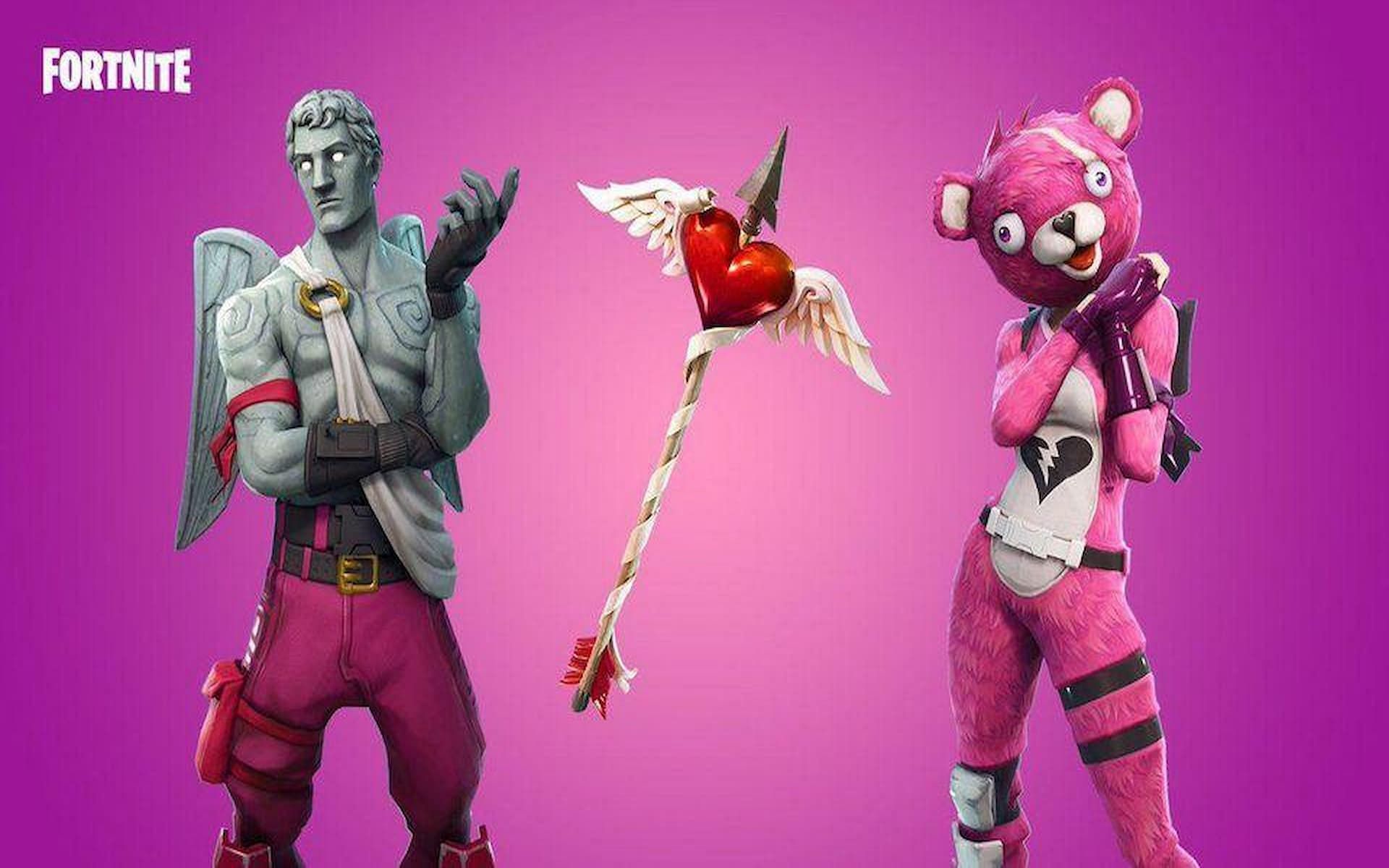 There have been plenty of skins that exemplify love in Fortnite (Image via Epic Games)