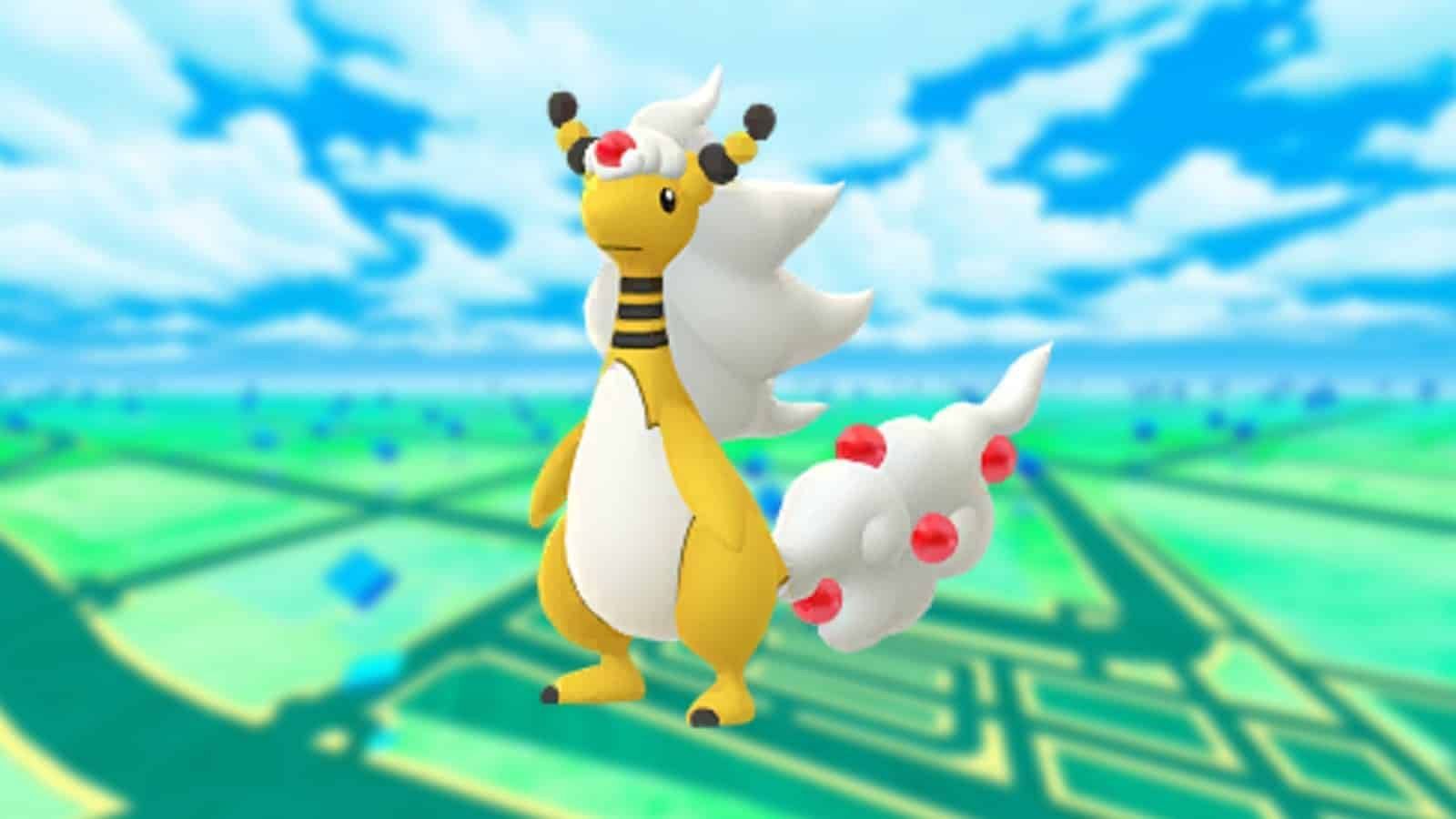 Mega Ampharos is one of the few Pokemon that can learn Power Gem (Image via Niantic)