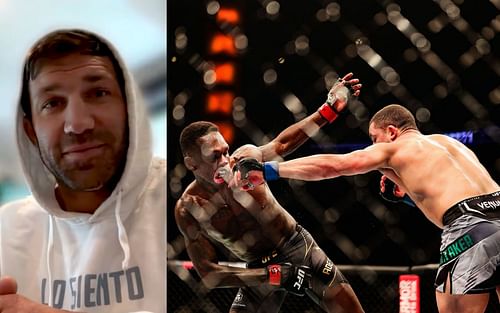 Luke Rockhold(left) via YouTube/ Submission Radio; Israel Adesanya vs Robert Whittaker 2(right)