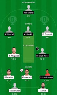 OMN vs NEP Fantasy Suggestion Team 2