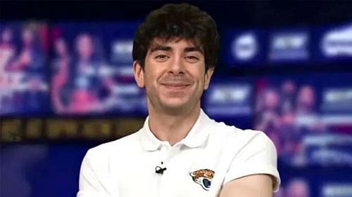 Tony Khan cutting a promo in 2021