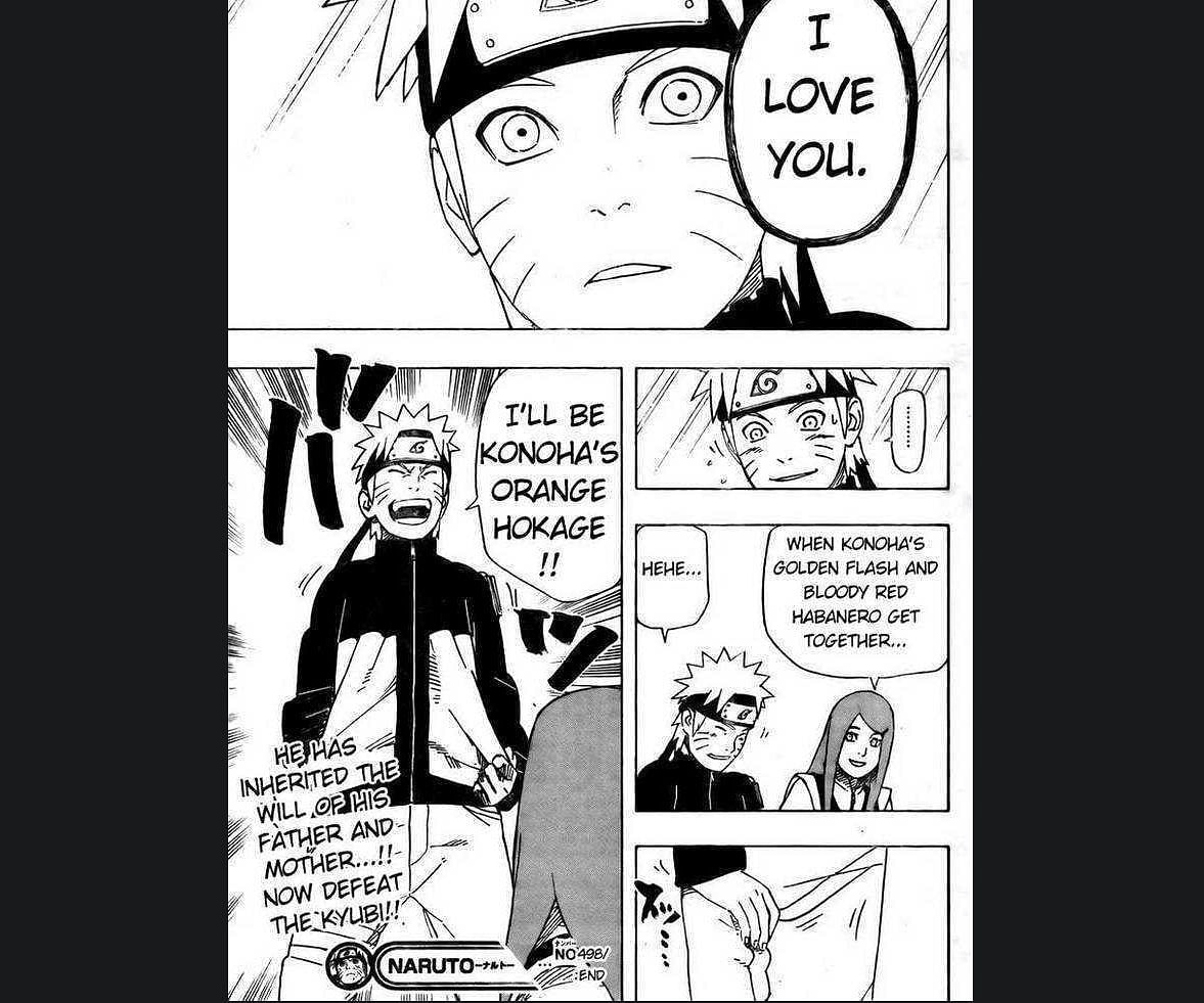 Kushina&#039;s explanation of Naruto&#039;s outfit (Image via Kishimoto)