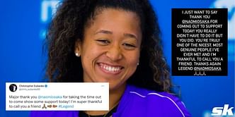 Naomi Osaka is truly one of the nicest, most genuine people I've ever met and I'm thankful to call her a friend: Christopher Eubanks