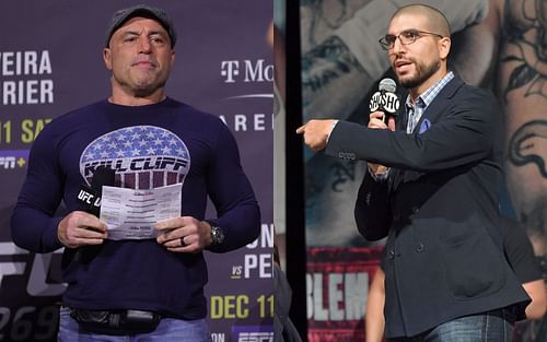 Joe Rogan (left) and Ariel Helwani (right)