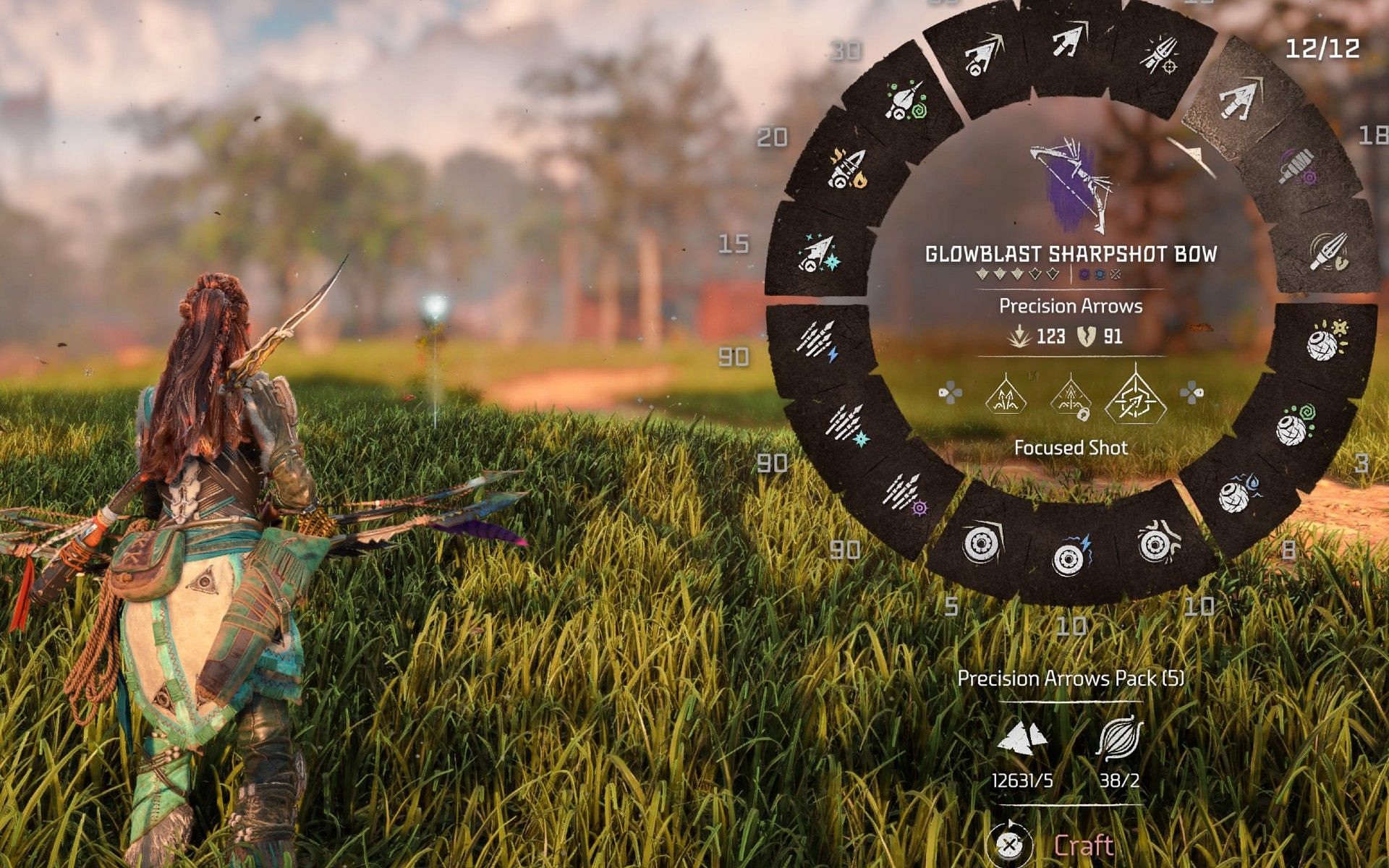 Use the weapon wheel to craft ammo. (Image via PlayStation)