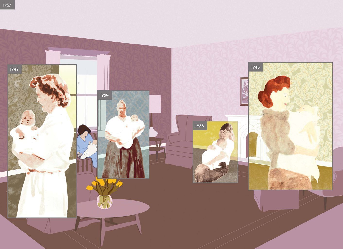 A Panel From &quot;Here.&quot; Illustration by Richard McGuire