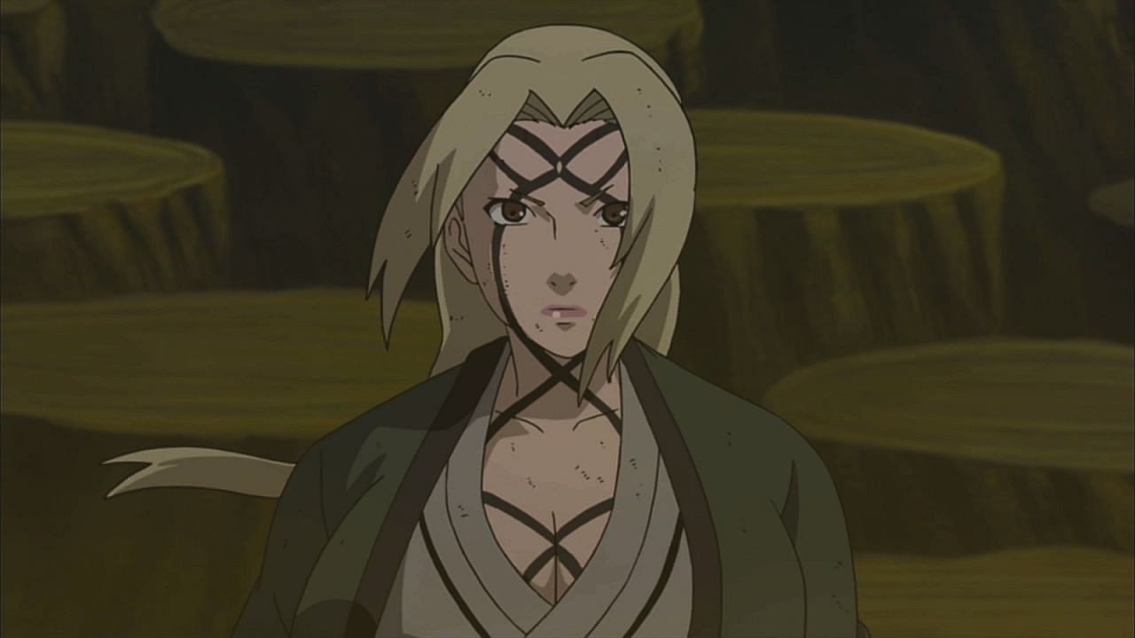 Tsunade seen using the Hundred Healings Jutsu (Image via Studio Pierrot)