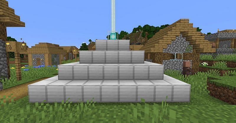 Fully powered beacon (Image via Mojang)