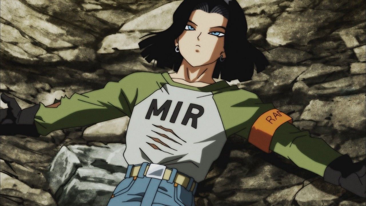 Android 17 as seen during the Dragon Ball Super anime (Image via Toei Animation)