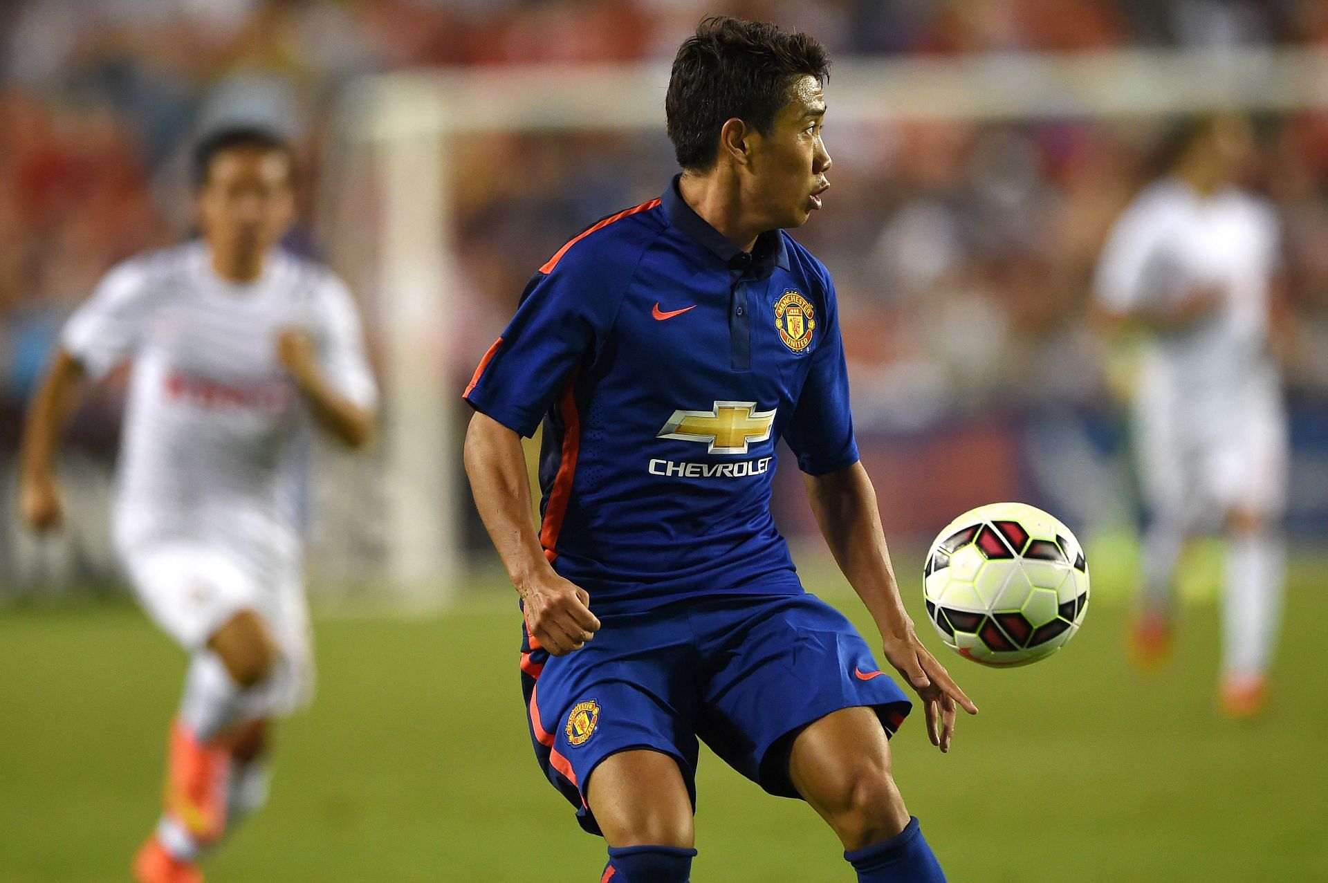 Shinji Kagawa in action for the Red Devils