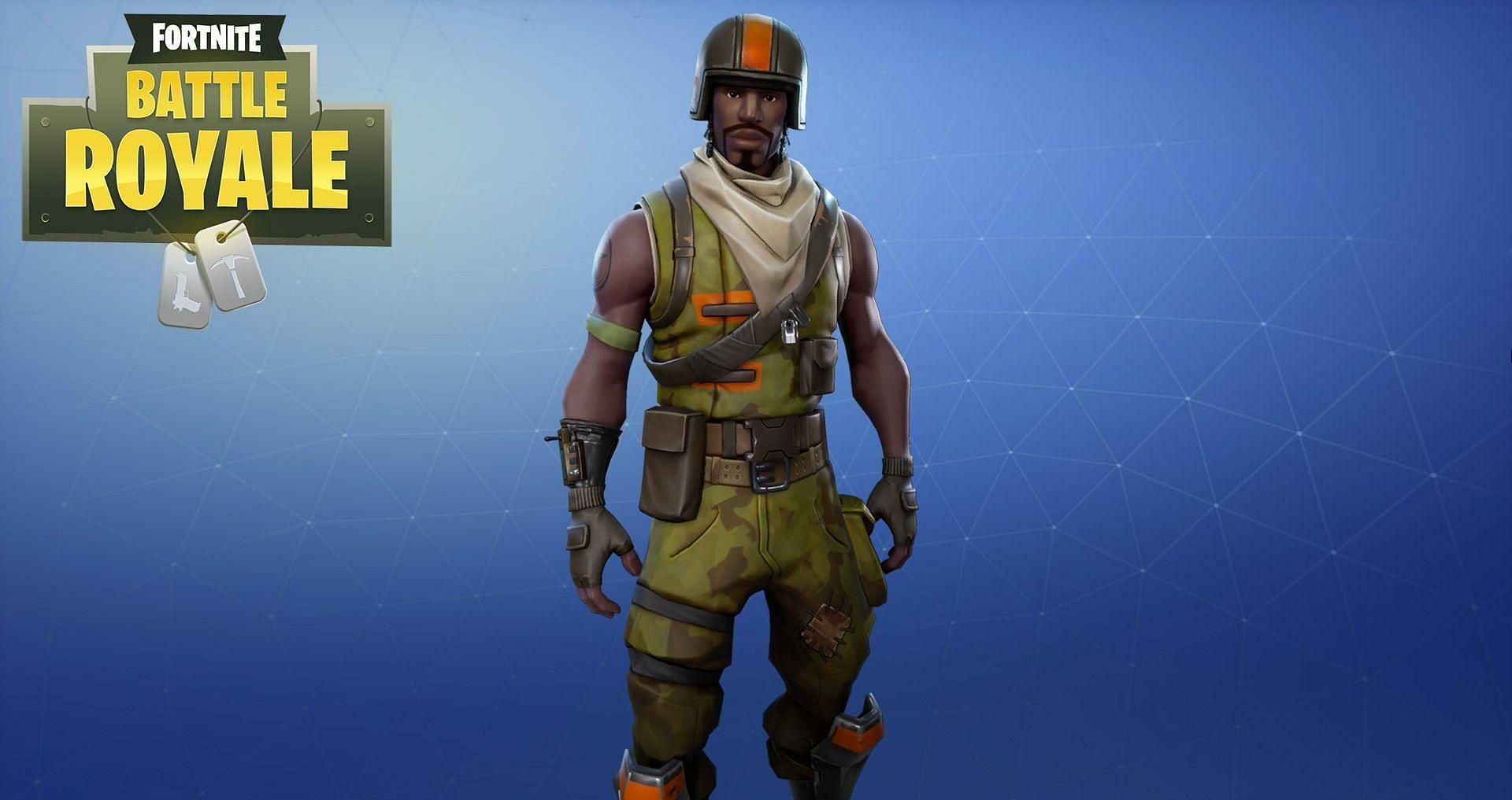 The Aerial Assault Trooper skin is one of the rarest skins in Fortnite (Image via Epic Games)