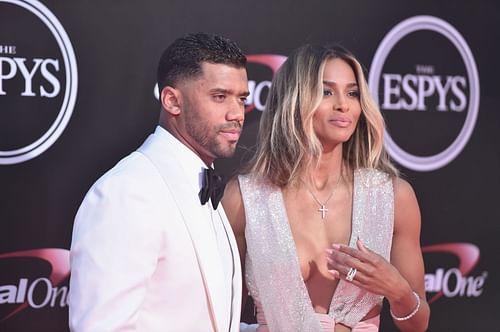 Russell Wilson and Ciara at The 2016 ESPYS