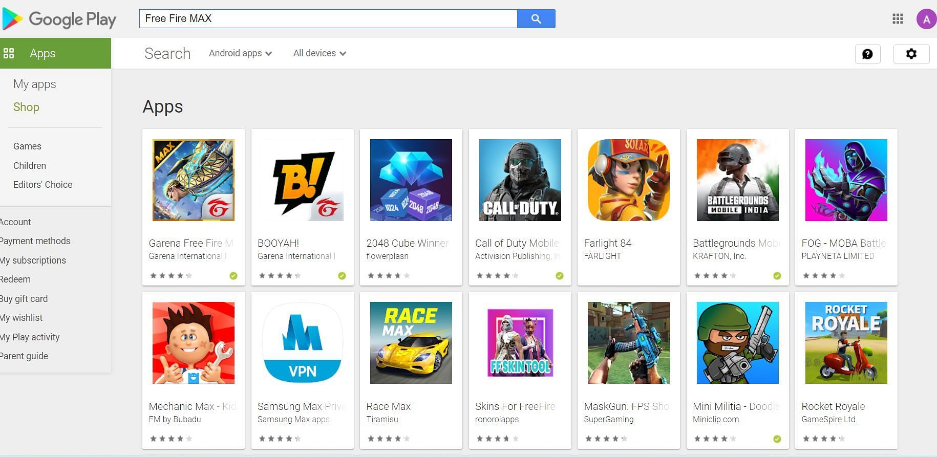 FF MAX is still accessible via the Play Store (Image via Google Play)