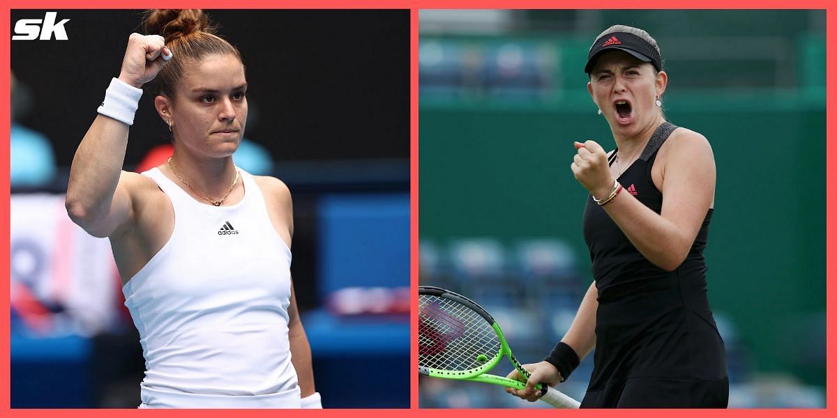 Maria Sakkari and Jelena Ostapenko secured contrasting wins at the St. Petersburg Ladies Trophy.