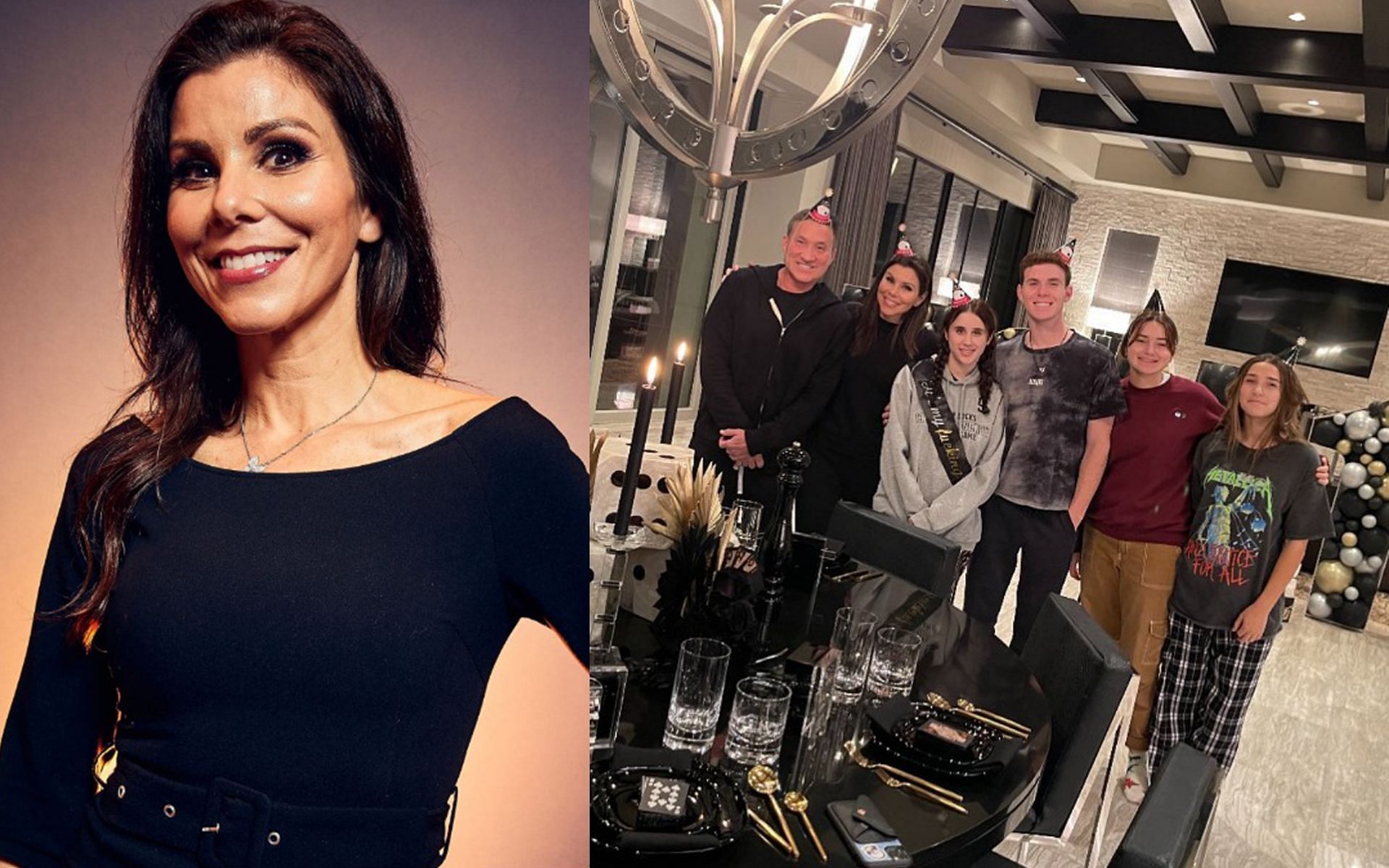 Heather Dubrow recently discussed creating a safe and inclusive environment for her children (Image via Robby Klein/Getty Images and Heather Dubrow/Instagram)