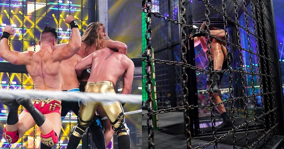 Brock Lesnar was the final survivor in the men&#039;s Elimination Chamber match.