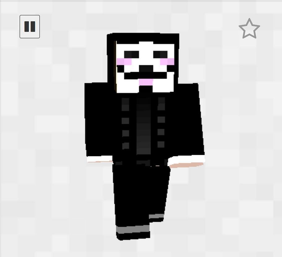 Anonymous skin (Image via SkinsMC)