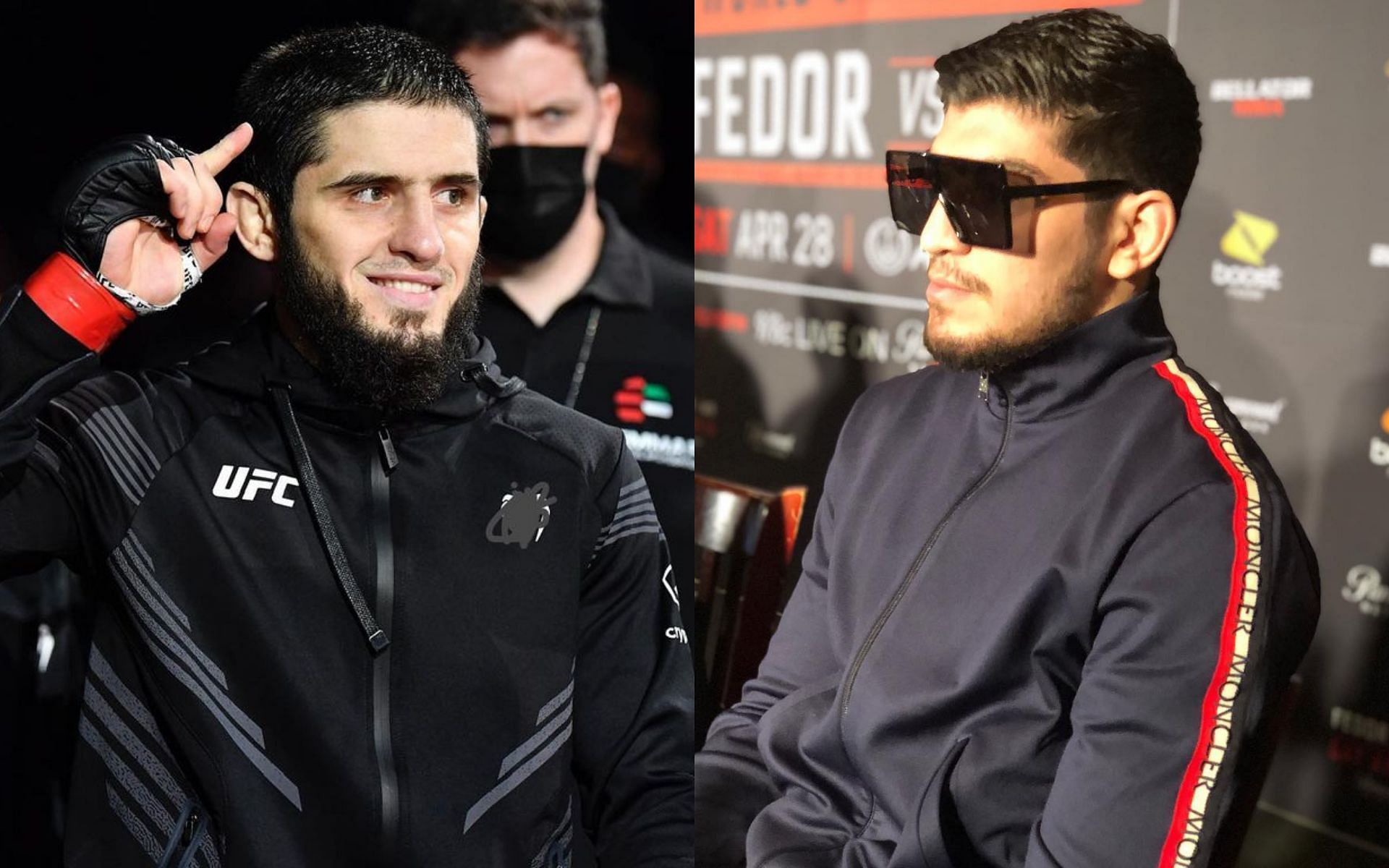 Islam Makhachev (left) and Dillon Danis (right) [Photo credits: @islam_makhachev &amp; @dillondanis on Instagram]