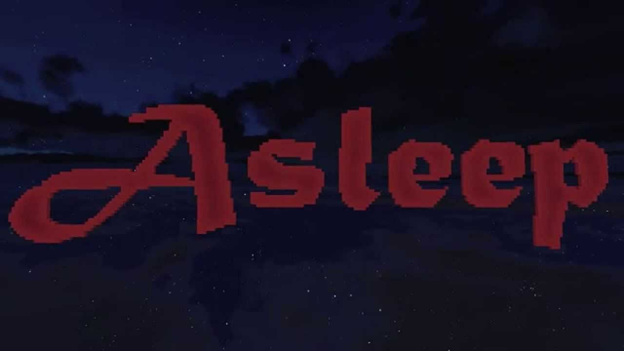 Asleep map in Minecraft (Image via Mojang)