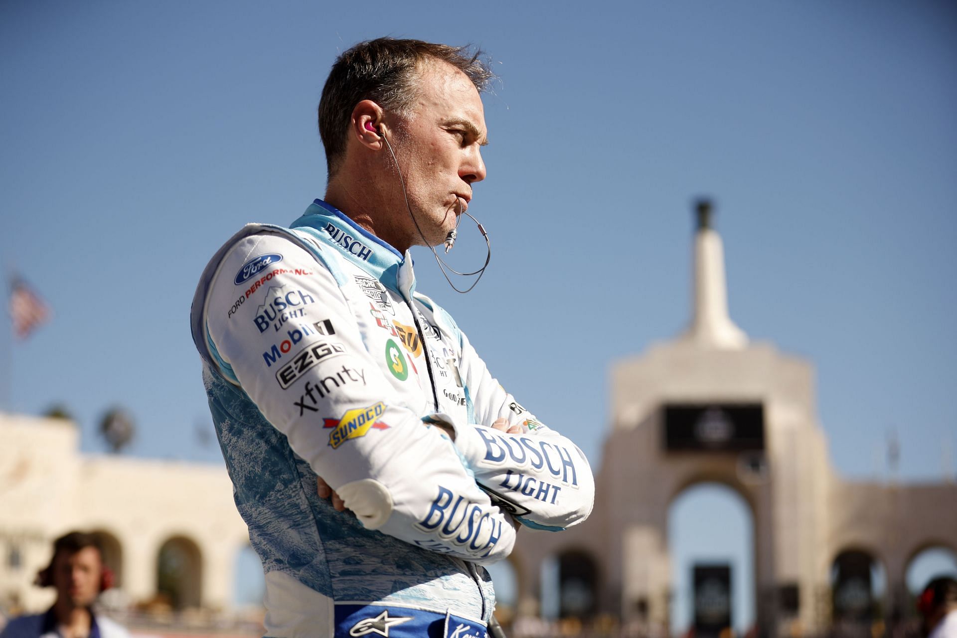 Kevin Harvick at NASCAR Cup Series Busch Light Clash - Qualifying Heat